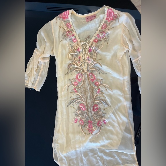 Embroider Dress Made In French size 1 - Picture 3 of 9